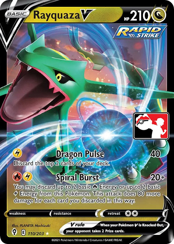 Rayquaza V (110/203) [Prize Pack Series One] | Gear Gaming Bentonville