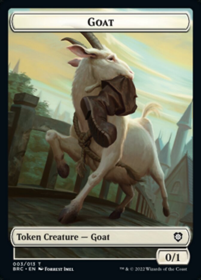 Construct (008) // Goat Double-Sided Token [The Brothers' War Commander Tokens] | Gear Gaming Bentonville