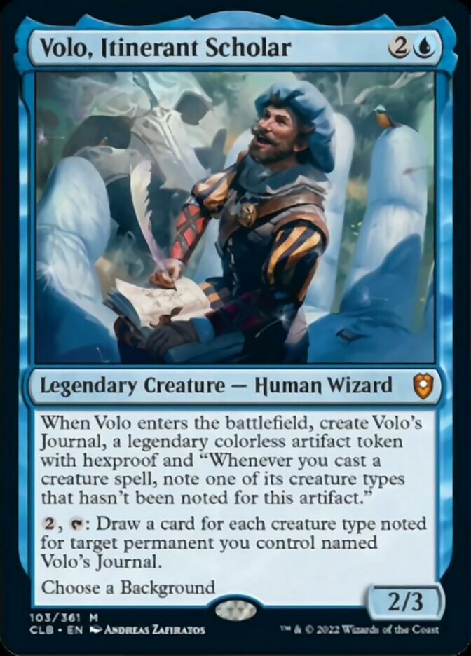 Volo, Itinerant Scholar [Commander Legends: Battle for Baldur's Gate] | Gear Gaming Bentonville