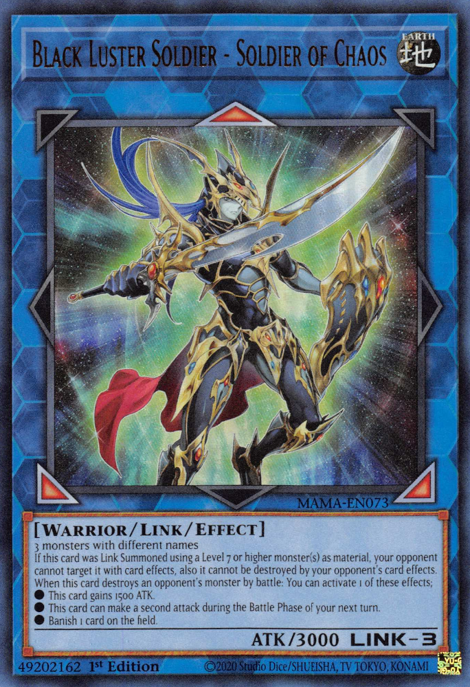 Black Luster Soldier - Soldier of Chaos [MAMA-EN073] Ultra Rare | Gear Gaming Bentonville