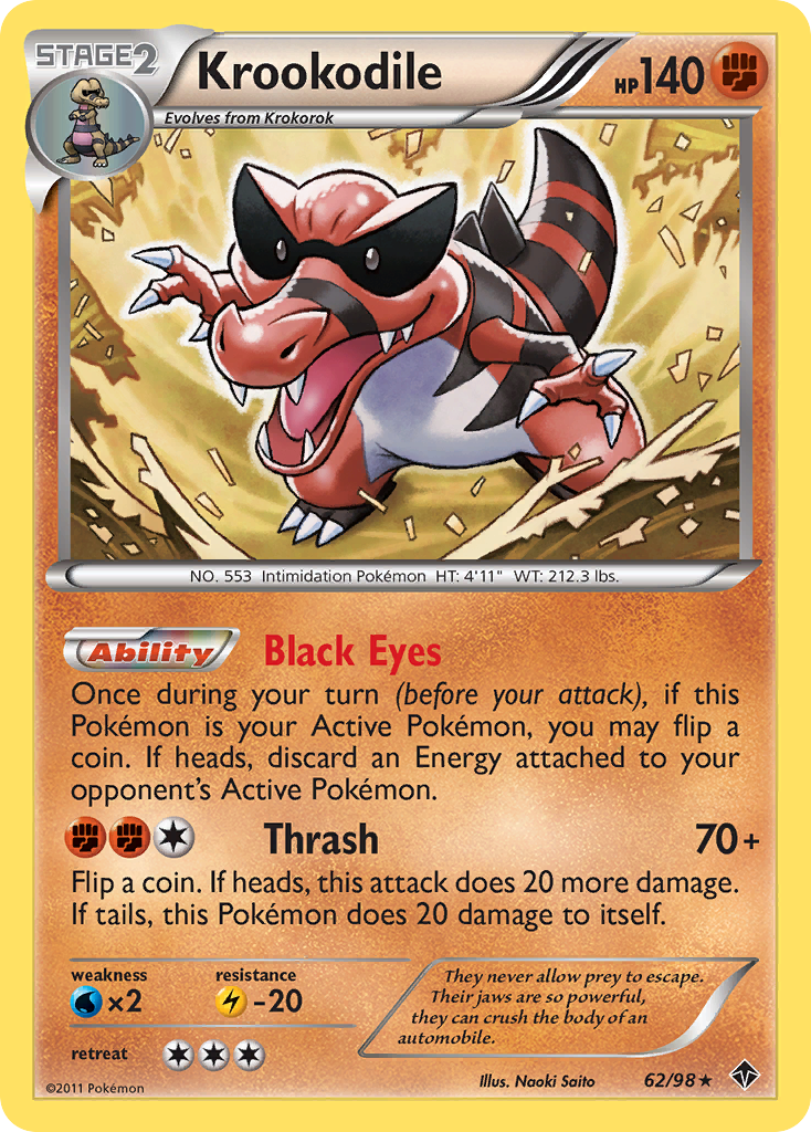 Krookodile (62/98) [Black & White: Emerging Powers] | Gear Gaming Bentonville