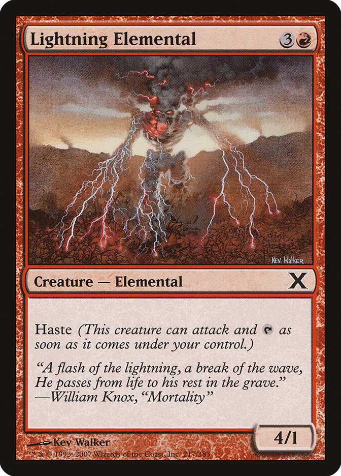 Lightning Elemental [Tenth Edition] | Gear Gaming Bentonville