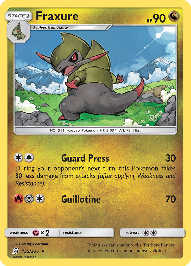 Fraxure (155/236) [Sun & Moon: Unified Minds] | Gear Gaming Bentonville