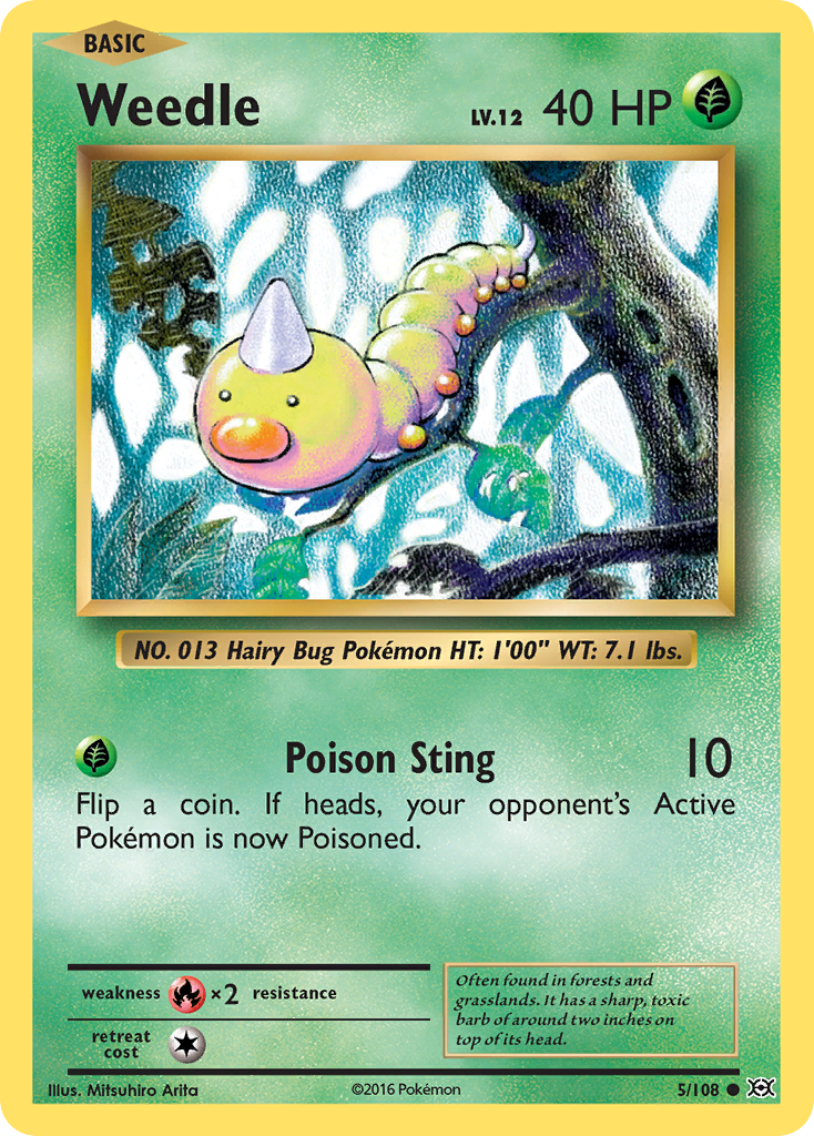 Weedle (5/108) [XY: Evolutions] | Gear Gaming Bentonville