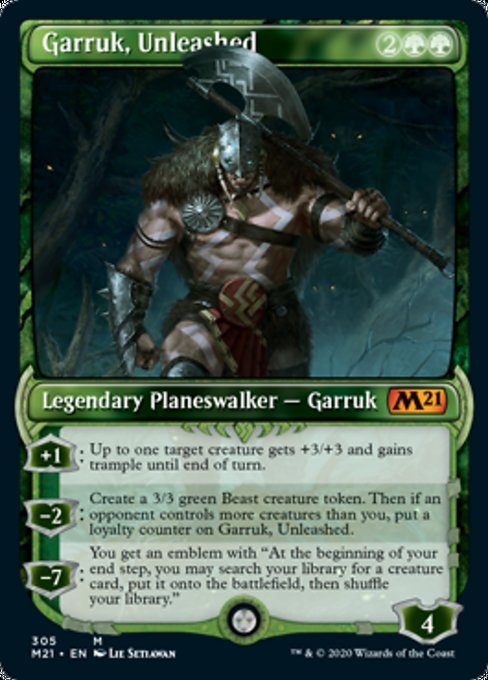 Garruk, Unleashed (Showcase) [Core Set 2021] | Gear Gaming Bentonville