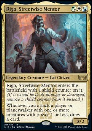 Rigo, Streetwise Mentor (Promo Pack) [Streets of New Capenna Promos] | Gear Gaming Bentonville