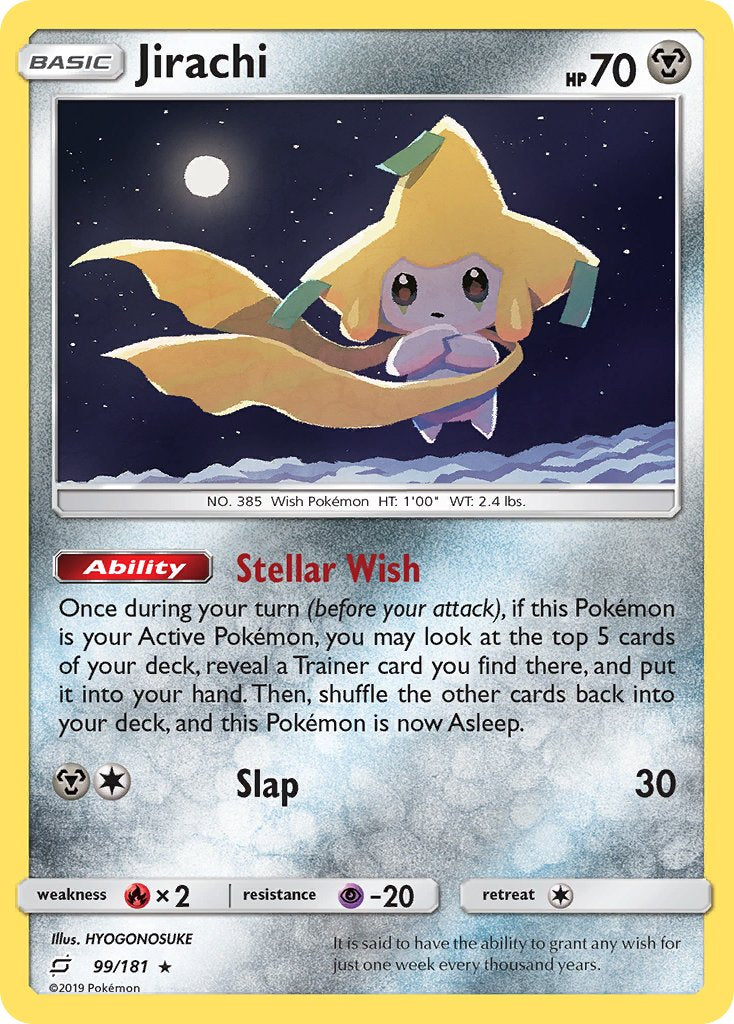 Jirachi (99/181) (Theme Deck Exclusive) [Sun & Moon: Team Up] | Gear Gaming Bentonville