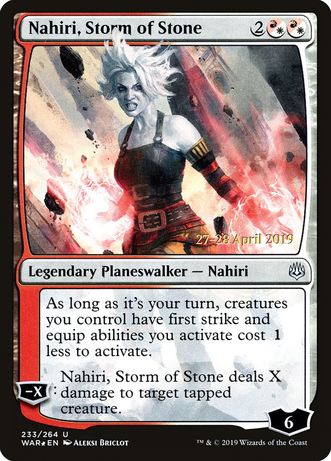 Nahiri, Storm of Stone  [War of the Spark Prerelease Promos] | Gear Gaming Bentonville