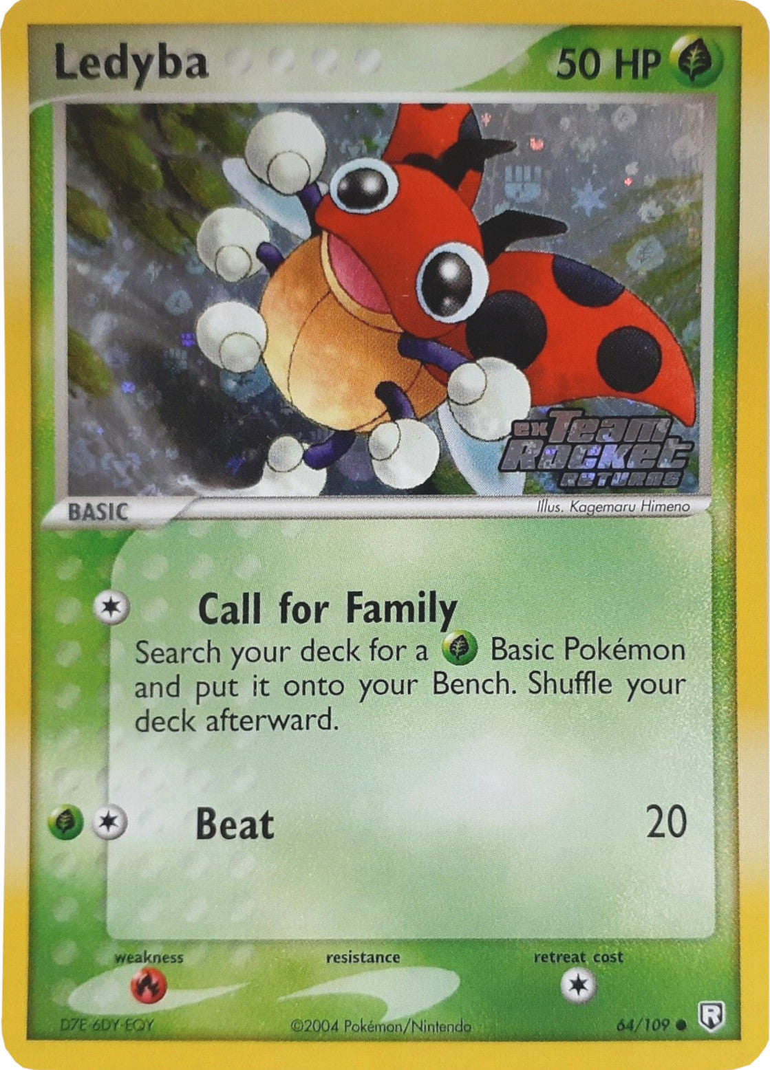 Ledyba (64/109) (Stamped) [EX: Team Rocket Returns] | Gear Gaming Bentonville