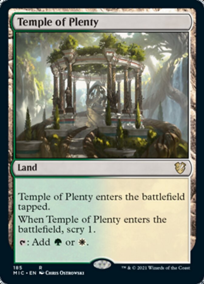 Temple of Plenty [Innistrad: Midnight Hunt Commander] | Gear Gaming Bentonville