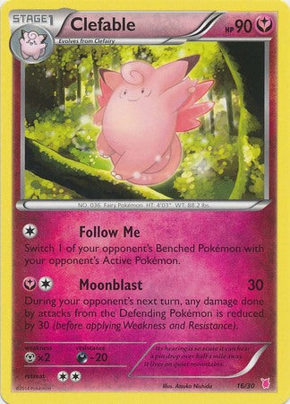 Clefable (16/30) [XY: Trainer Kit 1 - Wigglytuff] | Gear Gaming Bentonville