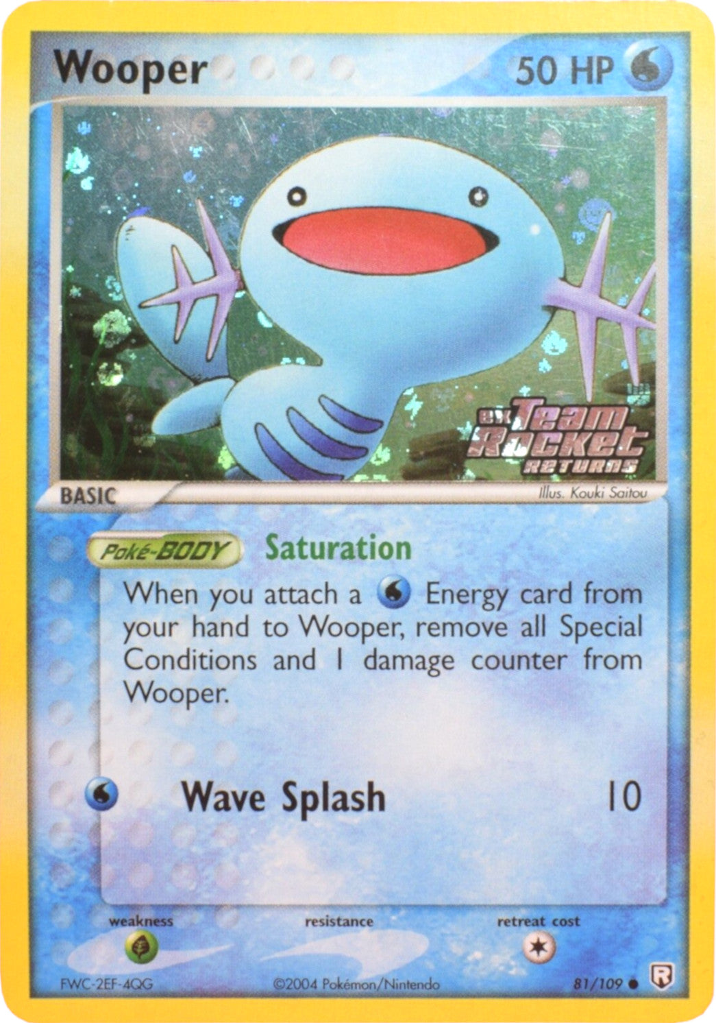 Wooper (81/109) (Stamped) [EX: Team Rocket Returns] | Gear Gaming Bentonville