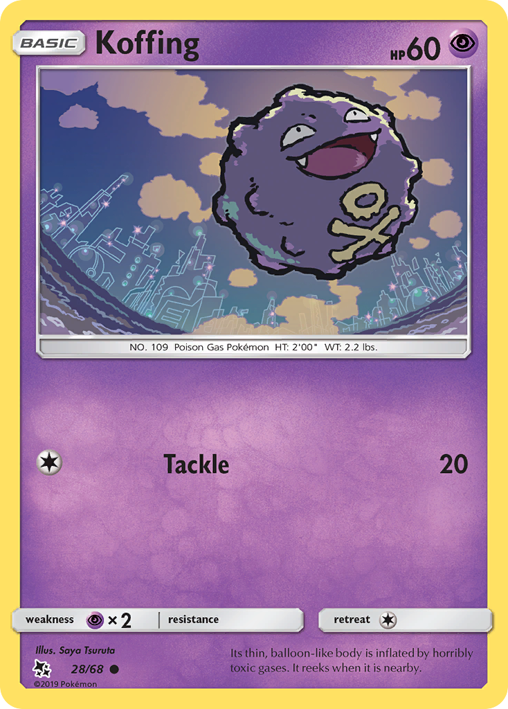 Koffing (28/68) [Sun & Moon: Hidden Fates] | Gear Gaming Bentonville