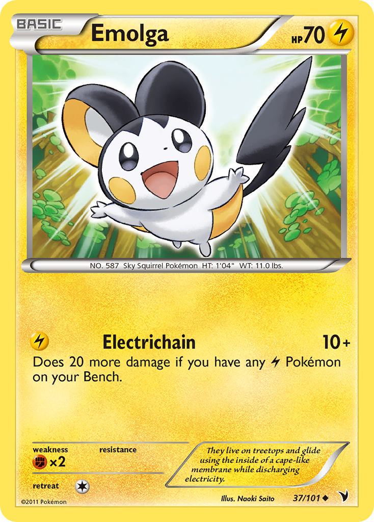 Emolga (37/101) [Black & White: Noble Victories] | Gear Gaming Bentonville