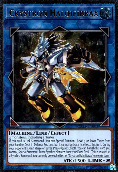 Crystron Halqifibrax [OP15-EN003] Ultimate Rare | Gear Gaming Bentonville