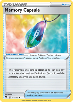 Memory Capsule (155/185) [Sword & Shield: Vivid Voltage] | Gear Gaming Bentonville