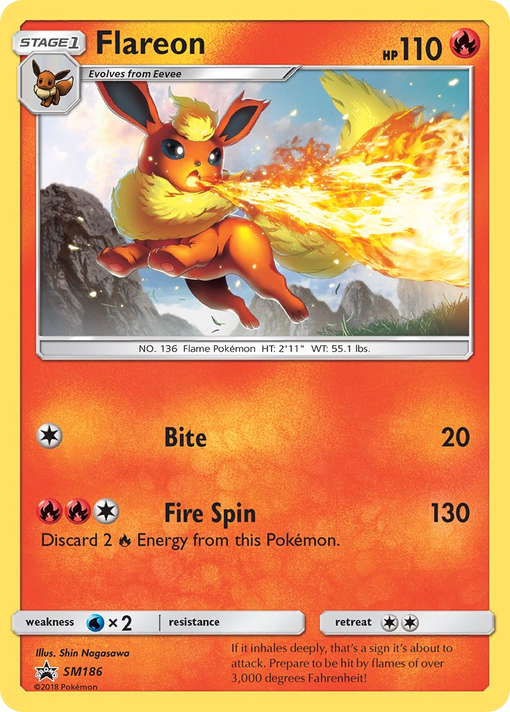 Flareon (SM186) [Sun & Moon: Black Star Promos] | Gear Gaming Bentonville