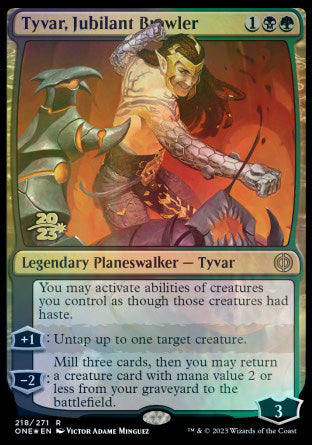 Tyvar, Jubilant Brawler [Phyrexia: All Will Be One Prerelease Promos] | Gear Gaming Bentonville