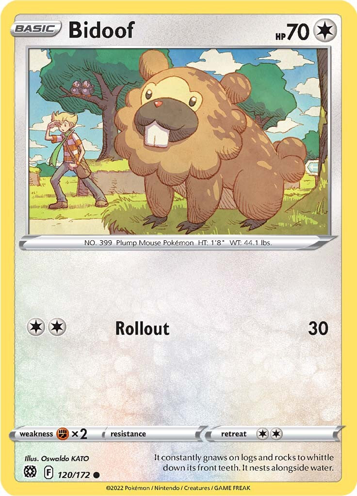 Bidoof (120/172) [Sword & Shield: Brilliant Stars] | Gear Gaming Bentonville