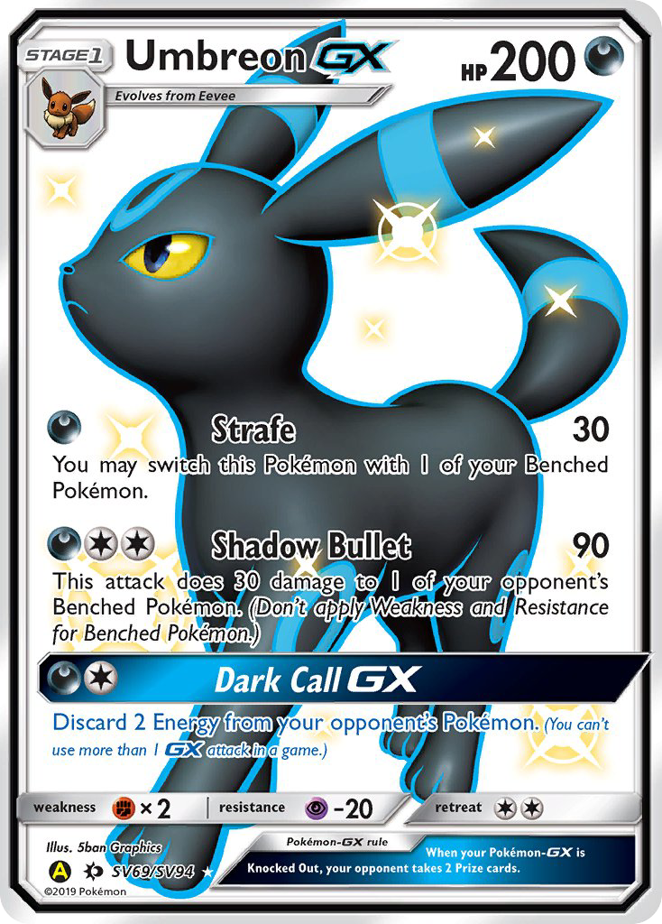 Umbreon GX (SV69/SV94) [Sun & Moon: Hidden Fates - Shiny Vault] | Gear Gaming Bentonville