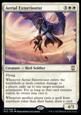 Aerial Extortionist (Promo Pack) [Streets of New Capenna Commander Promos] | Gear Gaming Bentonville