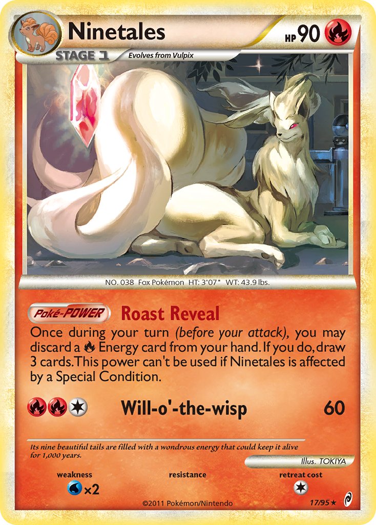 Ninetales (17/95) (Theme Deck Exclusive) [HeartGold & SoulSilver: Call of Legends] | Gear Gaming Bentonville