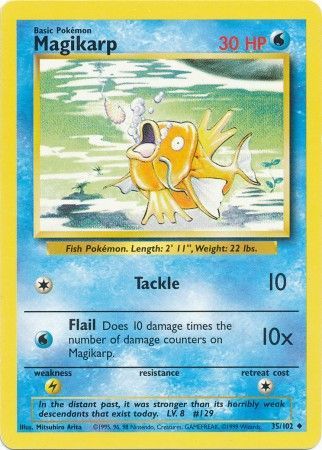 Magikarp (35/102) [Base Set Unlimited] | Gear Gaming Bentonville