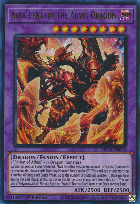 Alba-Lenatus the Abyss Dragon [MP23-EN080] Ultra Rare | Gear Gaming Bentonville