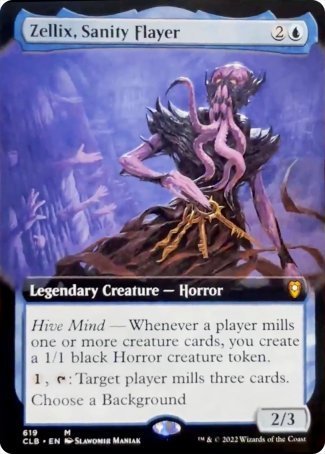 Zellix, Sanity Flayer (Extended Art) [Commander Legends: Battle for Baldur's Gate] | Gear Gaming Bentonville