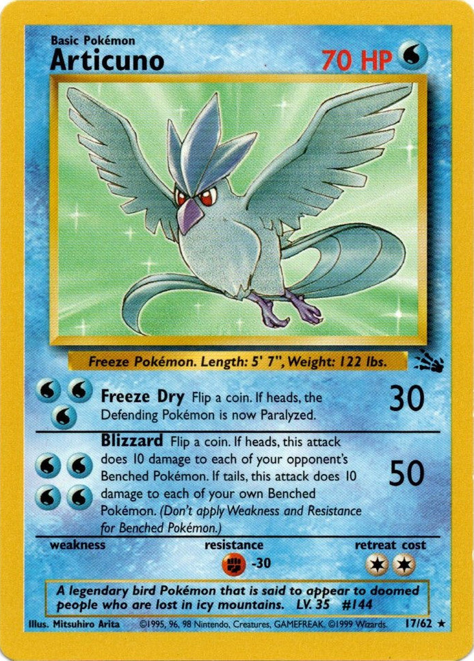 Articuno (17/62) [Fossil Unlimited] | Gear Gaming Bentonville