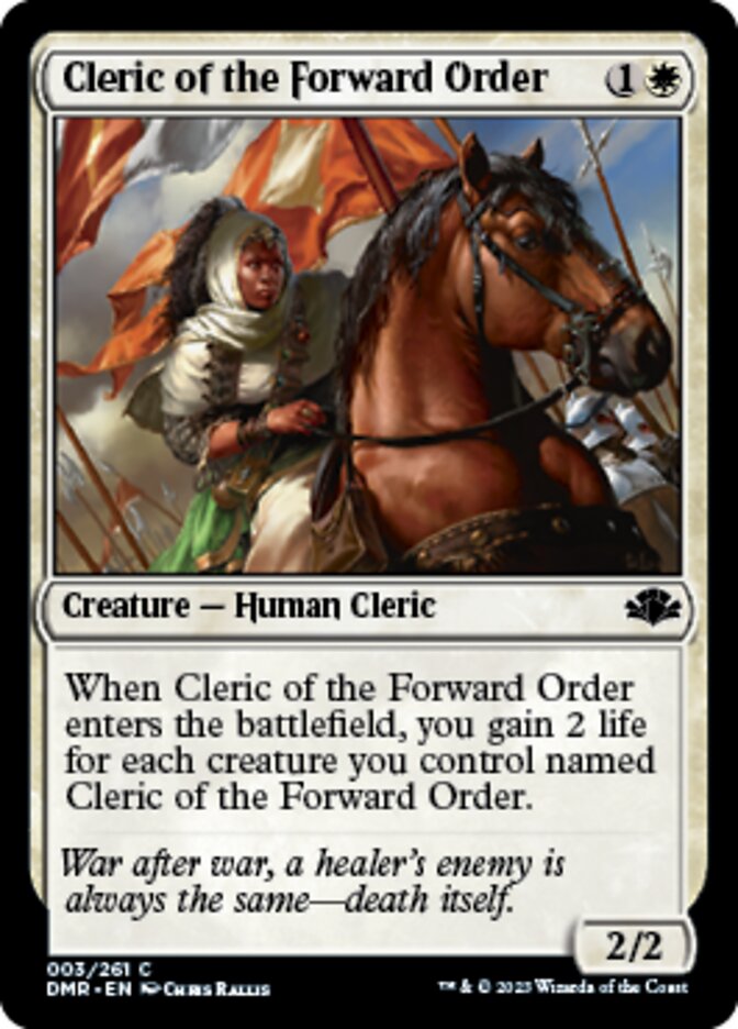 Cleric of the Forward Order [Dominaria Remastered] | Gear Gaming Bentonville