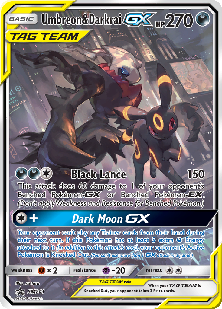 Umbreon & Darkrai GX (SM241) (Jumbo Card) [Sun & Moon: Black Star Promos] | Gear Gaming Bentonville