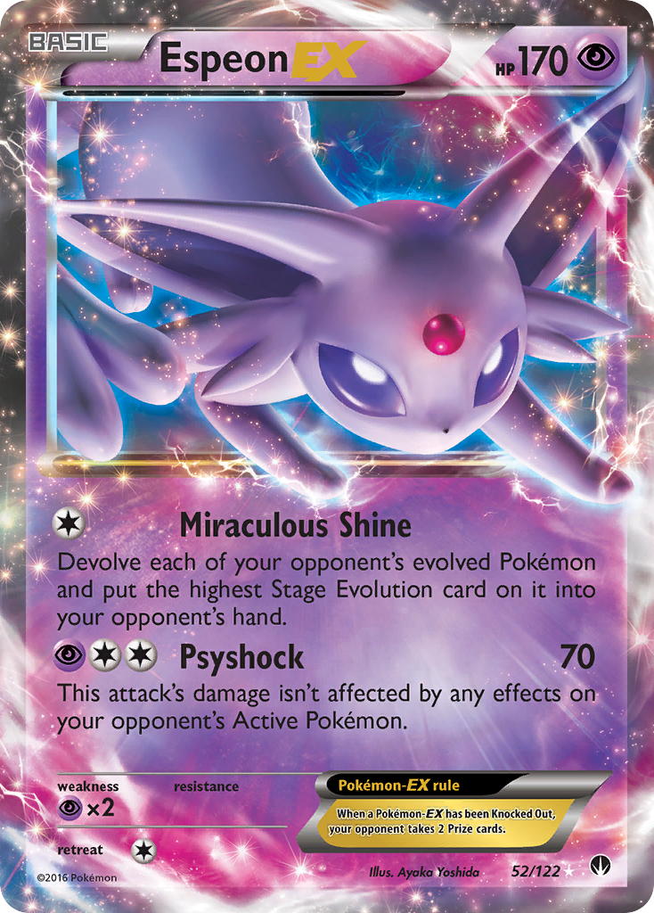 Espeon EX (52/122) [XY: BREAKpoint] | Gear Gaming Bentonville