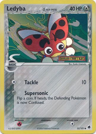 Ledyba (53/101) (Delta Species) (Stamped) [EX: Dragon Frontiers] | Gear Gaming Bentonville