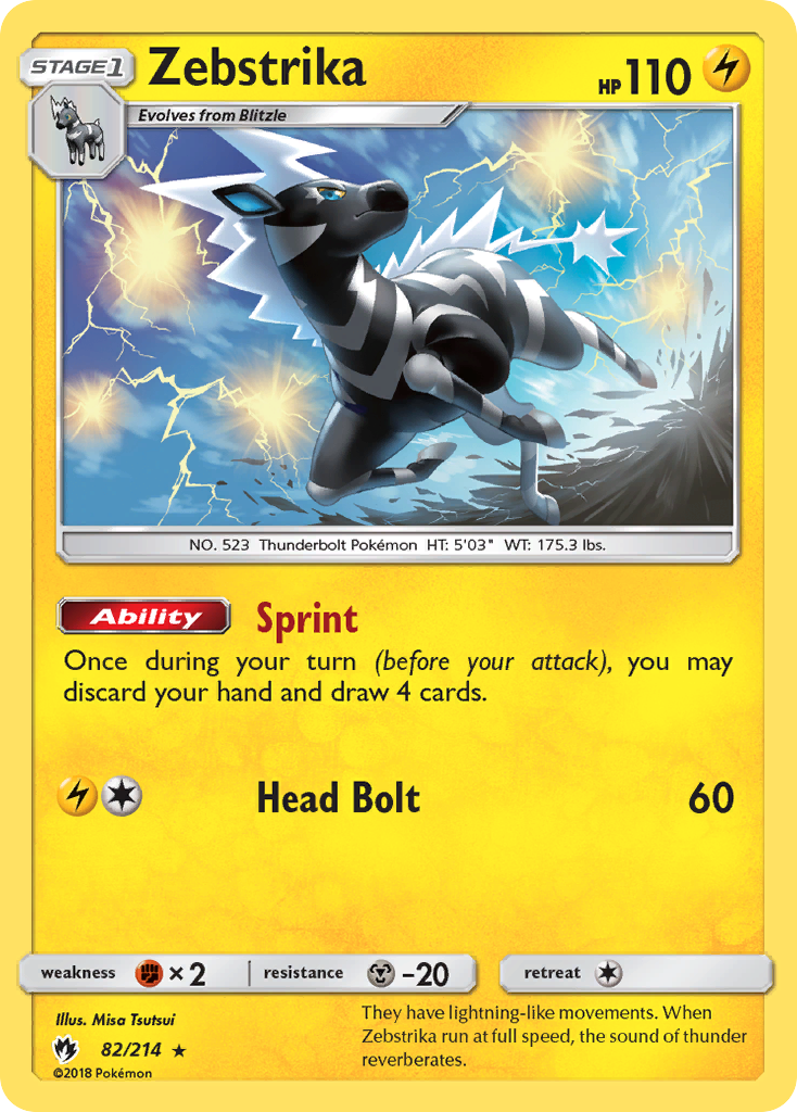 Zebstrika (82/214) [Sun & Moon: Lost Thunder] | Gear Gaming Bentonville