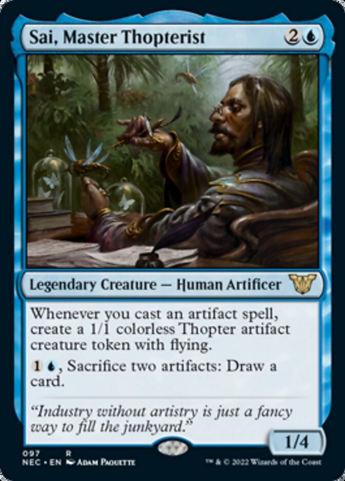 Sai, Master Thopterist [Kamigawa: Neon Dynasty Commander] | Gear Gaming Bentonville