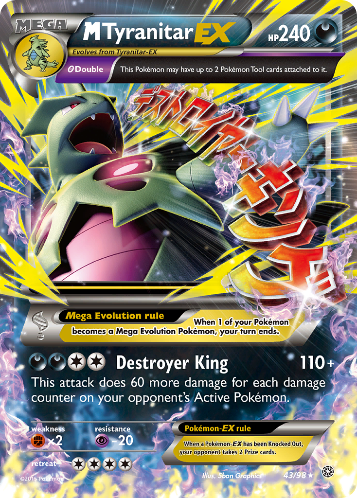 M Tyranitar EX (43/98) [XY: Ancient Origins] | Gear Gaming Bentonville