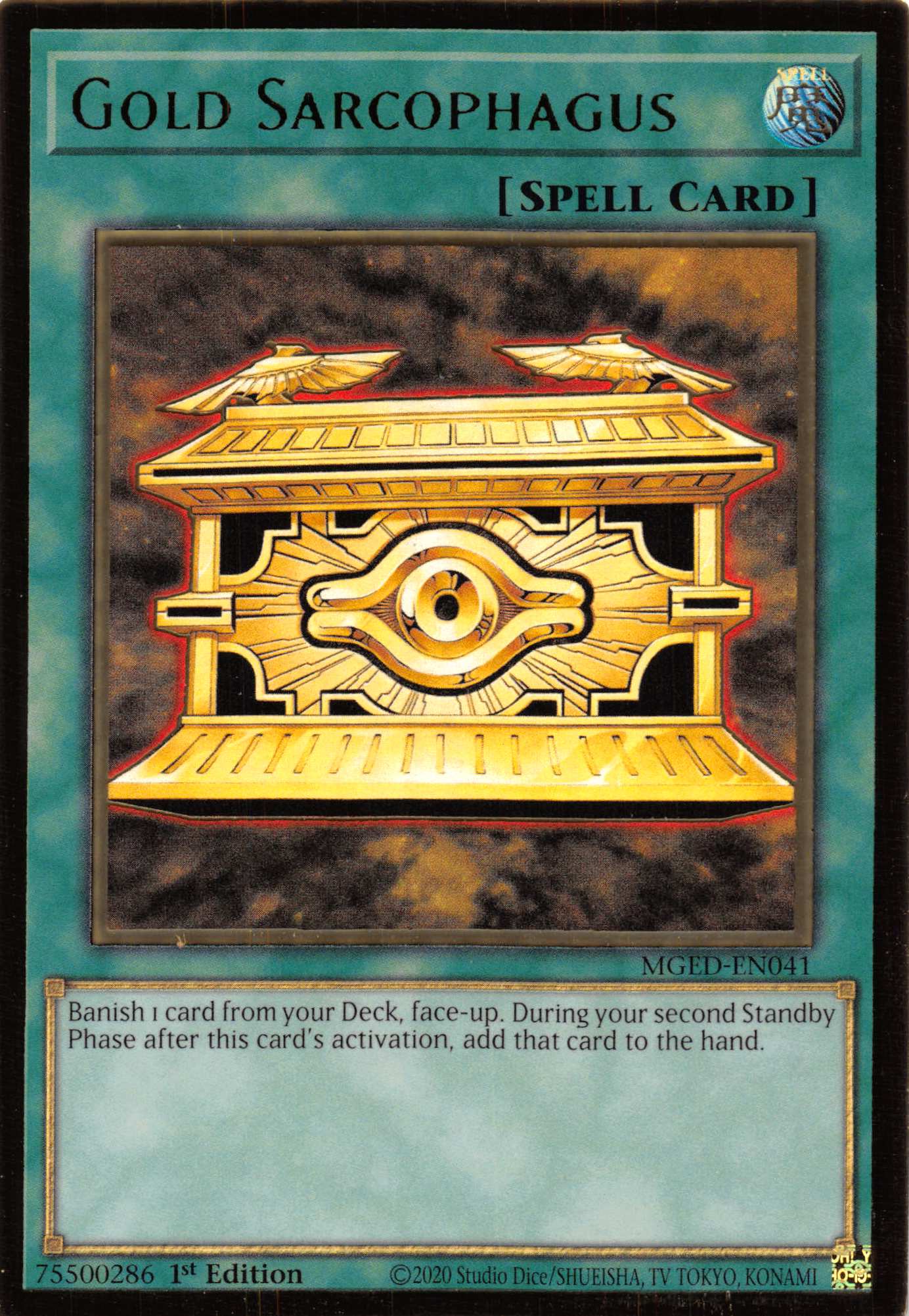 Gold Sarcophagus [MGED-EN041] Gold Rare | Gear Gaming Bentonville