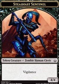 Steadfast Sentinel // Zombie Double-sided Token [Hour of Devastation Tokens] | Gear Gaming Bentonville