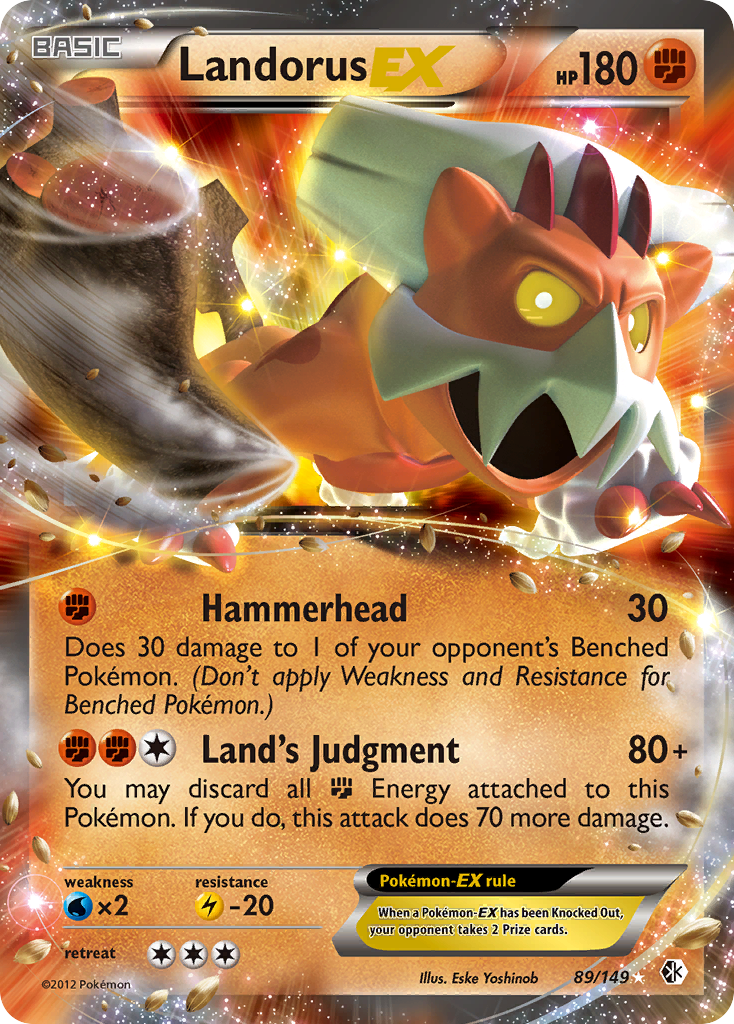 Landorus EX (89/149) [Black & White: Boundaries Crossed] | Gear Gaming Bentonville