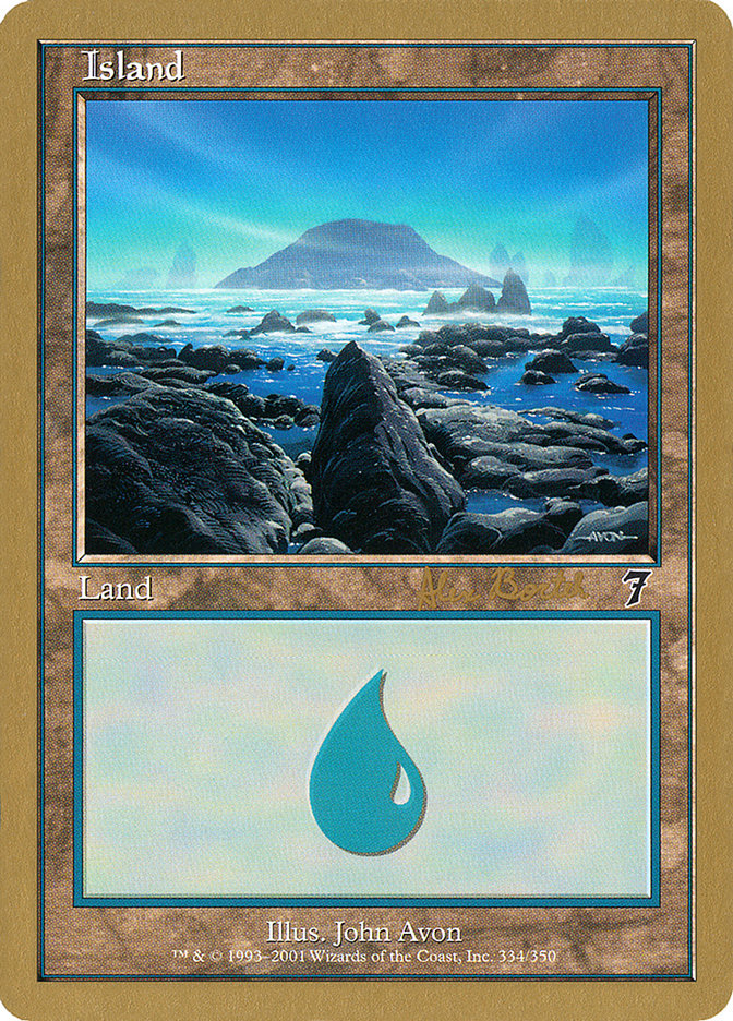 Island (ab334) (Alex Borteh) [World Championship Decks 2001] | Gear Gaming Bentonville