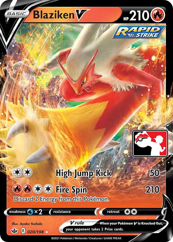 Blaziken V (020/198) [Prize Pack Series One] | Gear Gaming Bentonville