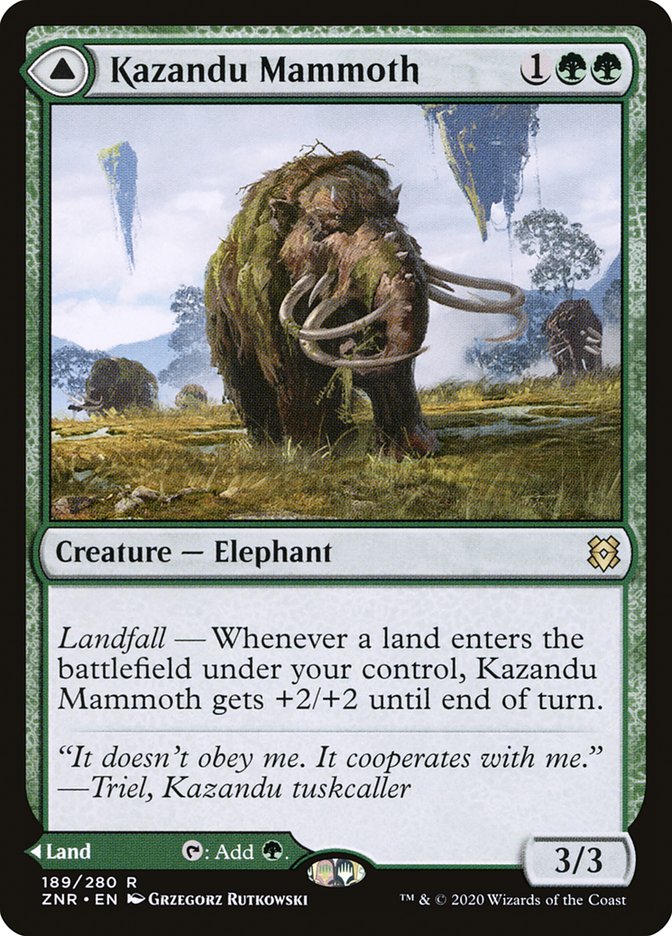 Kazandu Mammoth // Kazandu Valley [Zendikar Rising] | Gear Gaming Bentonville