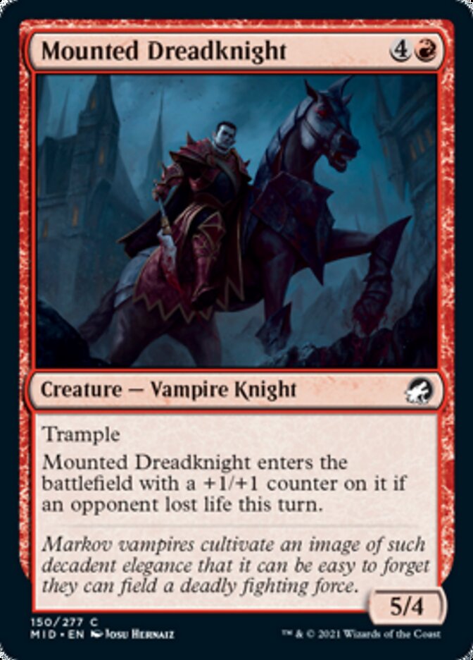 Mounted Dreadknight [Innistrad: Midnight Hunt] | Gear Gaming Bentonville