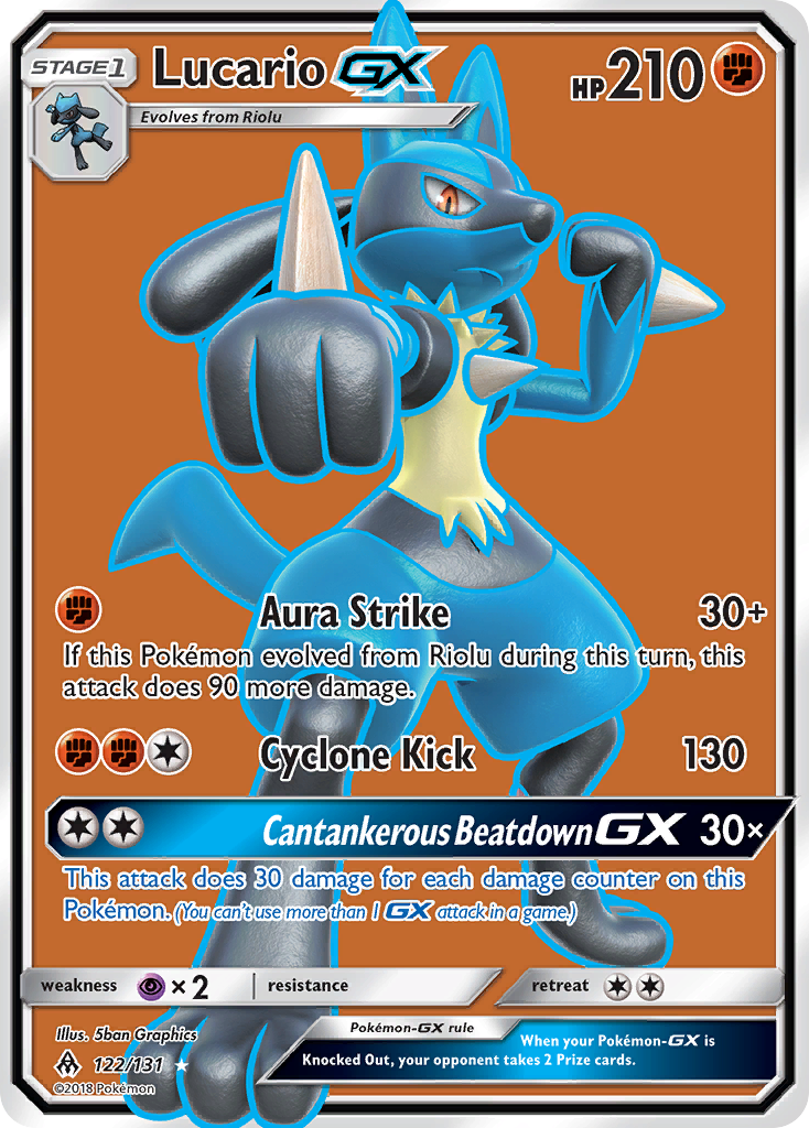 Lucario GX (122/131) [Sun & Moon: Forbidden Light] | Gear Gaming Bentonville