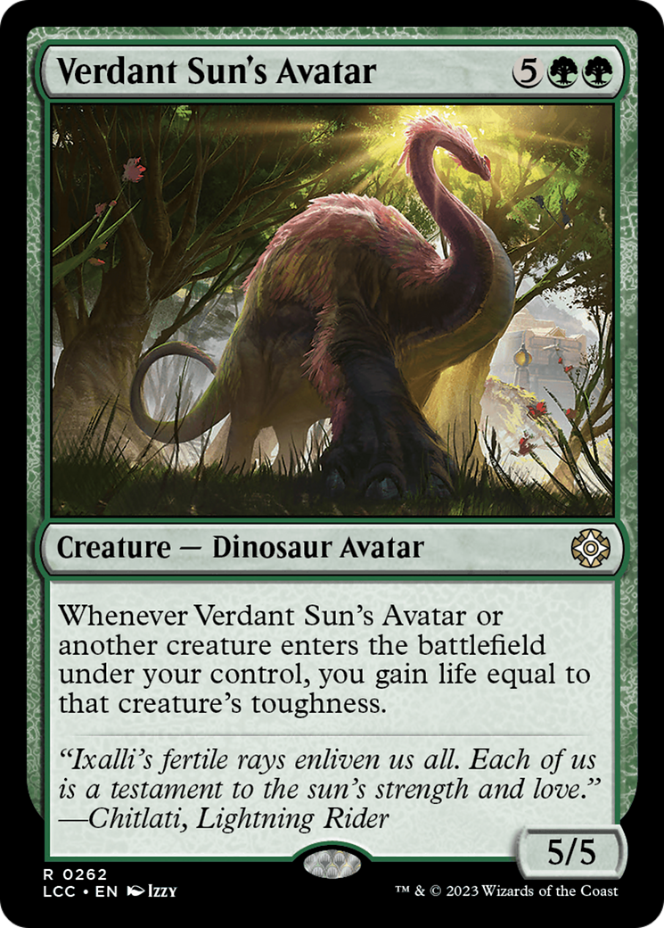 Verdant Sun's Avatar [The Lost Caverns of Ixalan Commander] | Gear Gaming Bentonville