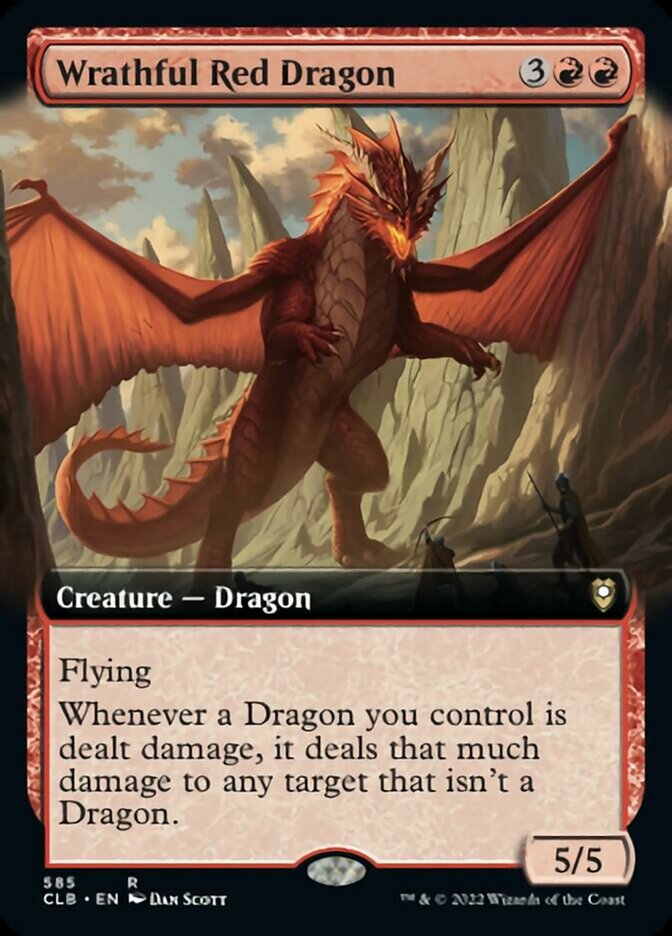 Wrathful Red Dragon (Extended Art) [Commander Legends: Battle for Baldur's Gate] | Gear Gaming Bentonville