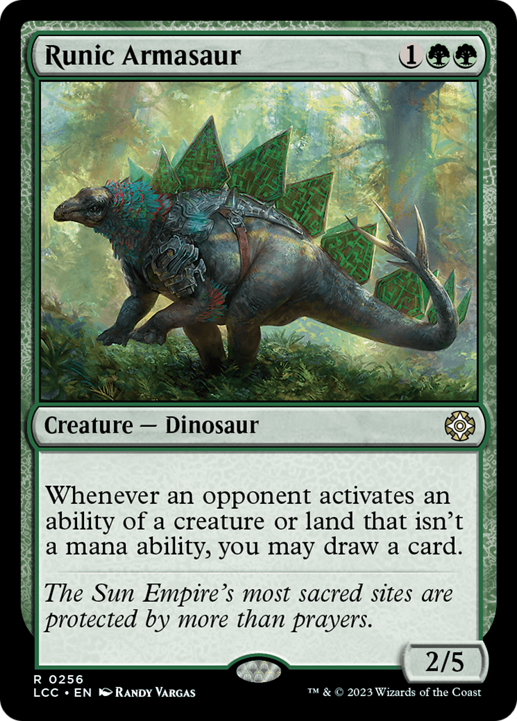 Runic Armasaur [The Lost Caverns of Ixalan Commander] | Gear Gaming Bentonville