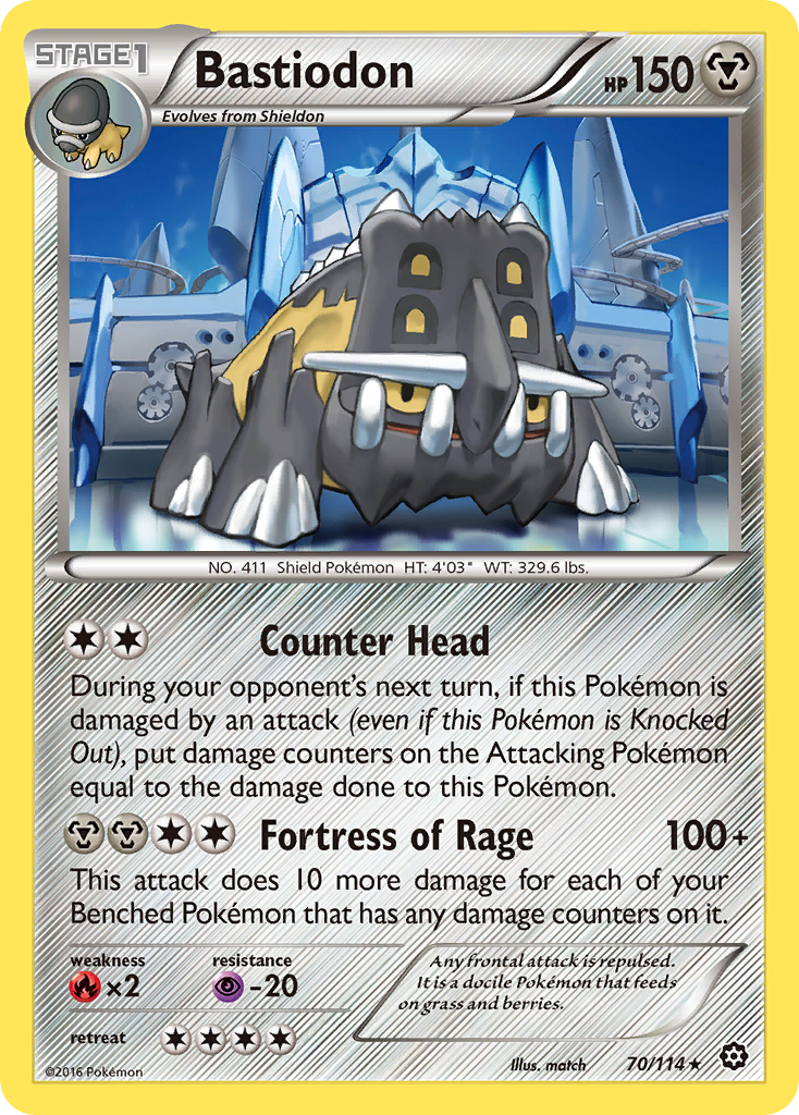 Bastiodon (70/114) [XY: Steam Siege] | Gear Gaming Bentonville