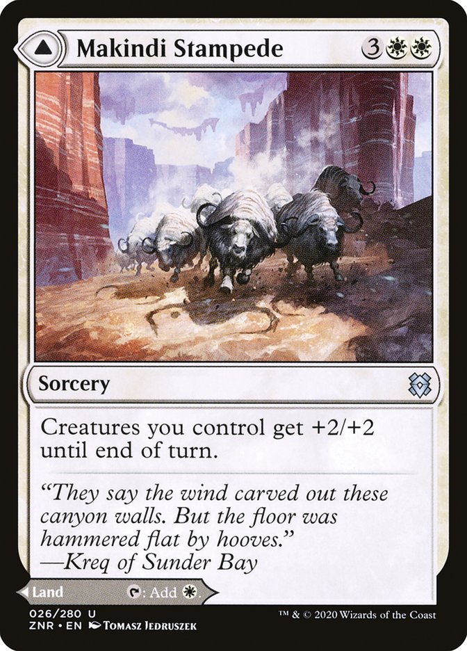Makindi Stampede // Makindi Mesas [Zendikar Rising] | Gear Gaming Bentonville